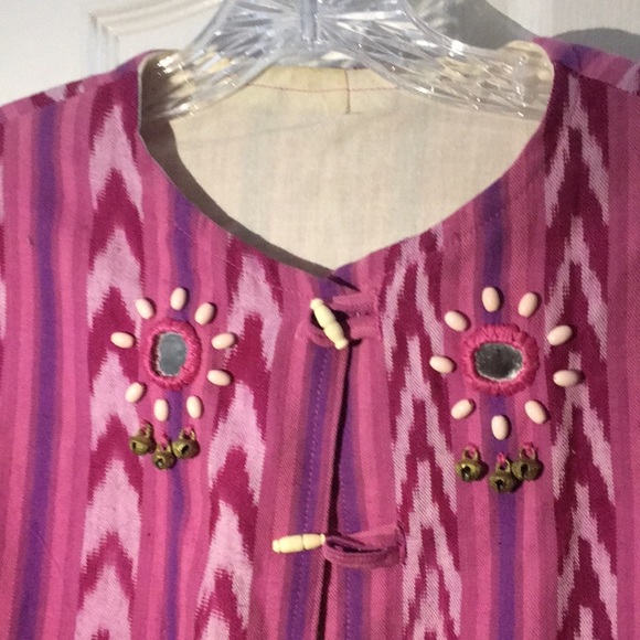 FINAL MARKDOWN LADIES’ Unique Toggle & Loop Closures Mirrored Jacket with Bells - Picture 2 of 13